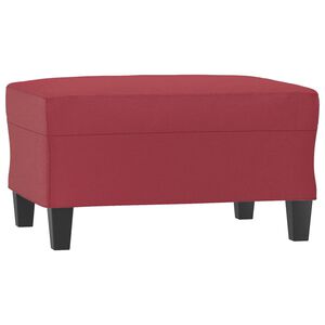 vidaXL Taburet, roșu vin, 70x55x41 cm, piele ecologică
