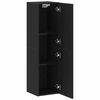 vidaXL Dulap pentru TV pe Perete 30,5 x 30 x 110 cm Stejar Negru