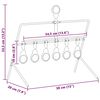 vidaXL Țintă care se resetează Negru 38 x 20,5 x 33 cm Oțel