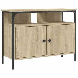 vidaXL Dulap chiuvetă baie, stejar sonoma, 80x30x60 cm, lemn prelucrat