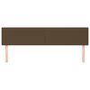 vidaXL Tăblii de pat, maro &icirc;nchis, 200x5x78/88 cm, textil