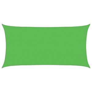 vidaXL P&acirc;nză parasolar verde dreptunghiular 2,5x5 m HDPE 160 g/m&sup2;