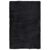 vidaXL Covor shaggy cu pom &icirc;nalt, NAVARRA, negru, 130x200cm, poliester