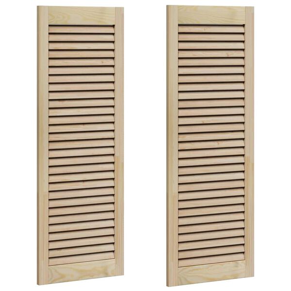 vidaXL Ușă de Dulap cu ușă 2 pcs natural 110 x 2,1 x 39,5 cm