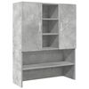 vidaXL Dulap mașină de spălat, gri beton, 70,5x25,5x90 cm