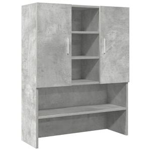 vidaXL Dulap mașină de spălat, gri beton, 70,5x25,5x90 cm