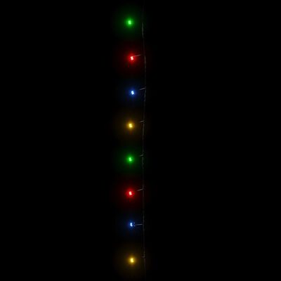 vidaXL Instalație de lumini cu 400 LED-uri, multicolor, 40 m, 8 efecte