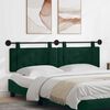vidaXL Cap de pat suspendat Verde &icirc;nchis 170 x 55 x 5 cm Catifea