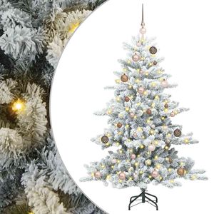 vidaXL Brad de Crăciun artificial cu ramuri articulare Alb 150 cm