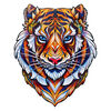 UNIDRAGON Puzzle din lemn 273 piese Lovely Tiger, King size, 30x38 cm