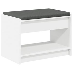 vidaXL Bancă pentru hol Alb 63 x 38 x 45 cm