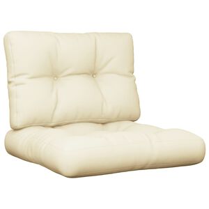 vidaXL Perne de paleți, 2 buc., crem, material textil