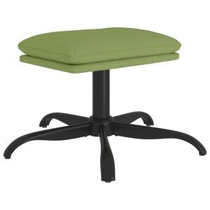 vidaXL Taburet, verde deschis, 60x60x36 cm, catifea