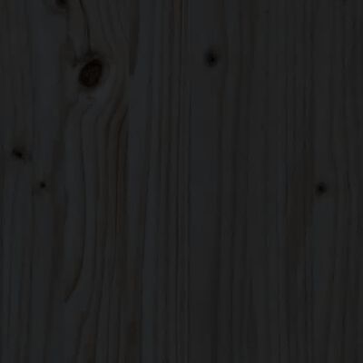 vidaXL Măsuță de grădină, negru, 82,5x50,5x45 cm, lemn masiv de pin