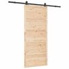 vidaXL Ușă glisantă natural 80 x 208 cm Lemn de pin masiv