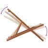 vidaXL Scaun de plajă pliabile, bej, lemn masiv eucalipt și țesătură