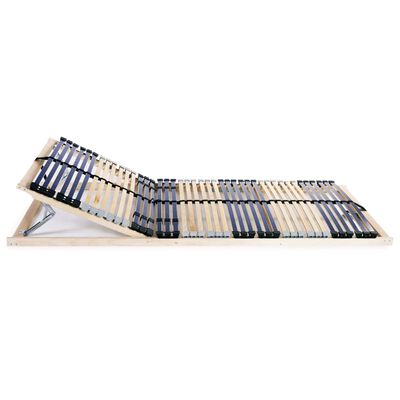 vidaXL Bază de pat cu șipci, 42 șipci, 7 zone, 70 x 200 cm