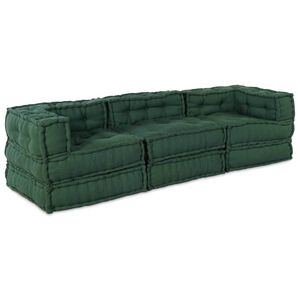 vidaXL Unitate de canapea modulară Țesătură Verde 210 x 70 x 56 cm