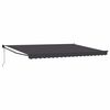 vidaXL Copertină retractabilă Antracit 4 x 2 m Poliester și metal
