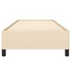 vidaXL Cadru de pat fără saltea, crem, 100x200 cm, textil