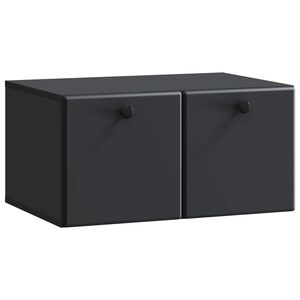 vidaXL Oglindă TV montată pe perete 59,5 x 41 x 30 cm Negru