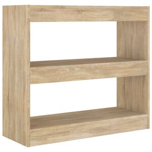 vidaXL Bibliotecă/Separator cameră, stejar sonoma, 80x30x72 cm