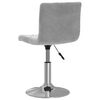 vidaXL Scaun de bar, gri deschis, catifea