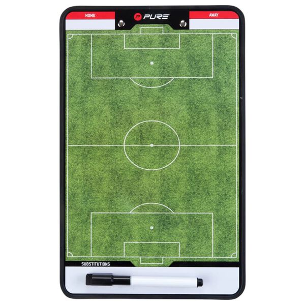 Pure2Improve Planșă tactică cu două fețe antrenor de fotbal 35 x 22 cm