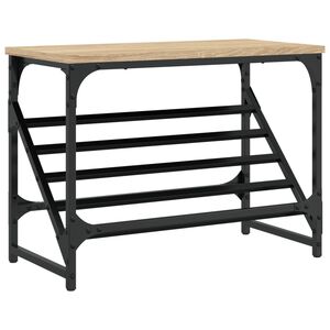 vidaXL Suport de pantofi, stejar sonoma, 60x30x45 cm, lemn prelucrat