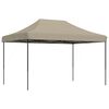 vidaXL Cort de petrecere pliabil Pop-Up, taupe, 410x279x315 cm