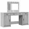 vidaXL Masă de Machiaj 3 buc. Gri 78,5 x 41 x 135 cm Lemn prelucrat