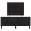 vidaXL Pat cu arcuri cu headboard Negru 120 x 190 cm Catifea