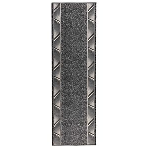 vidaXL Covor Runner FLORNES Țesut Gri Zigzag 67 x 150 cm PP 7 mm