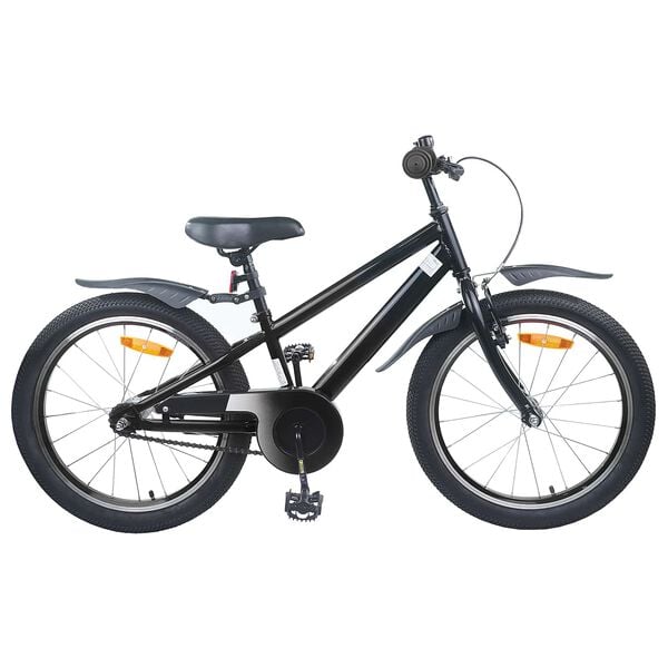 vidaXL Bicicletă pentru Copii 18 Inci pentru 5-7 ani Negru
