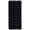 vidaXL Prosop pentru musafiri SOLUND 25 buc. Negru 100 x 150 cm