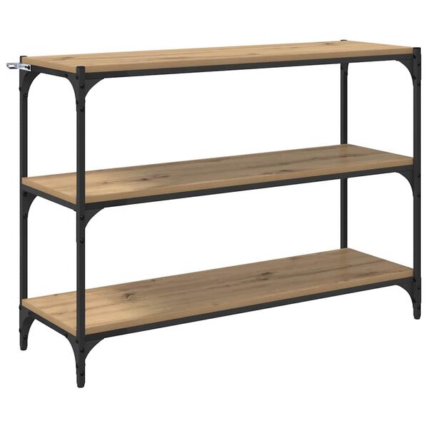 vidaXL Dulap pentru cărți stejar artizanal 100 x 33 x 70,5 cm