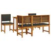 vidaXL Set Bistro de Grădină 4 pcs Maro Lemn Solid de Acacia