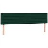 vidaXL Pat box spring cu saltea, verde &icirc;nchis, 180x210 cm, catifea