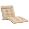 vidaXL Perna pentru Șezlong VIANEN 100% Polyester Crem 200 x 80 x 8 cm