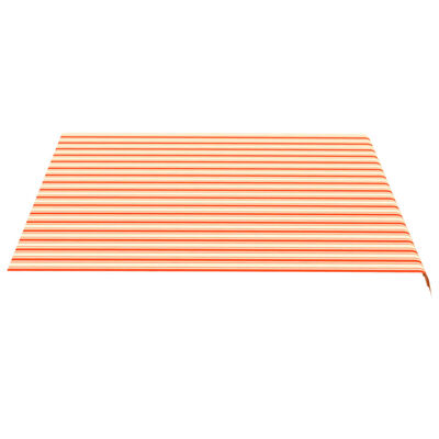 vidaXL Pânză de rezervă copertină, galben și portocaliu, 4x3,5 m
