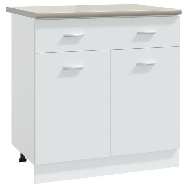 vidaXL Blat de bucătărie, crem, 80x60x2,8 cm, lemn prelucrat