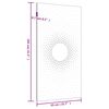 vidaXL Decor perete de grădină 105x55 cm design soare oțel Corten
