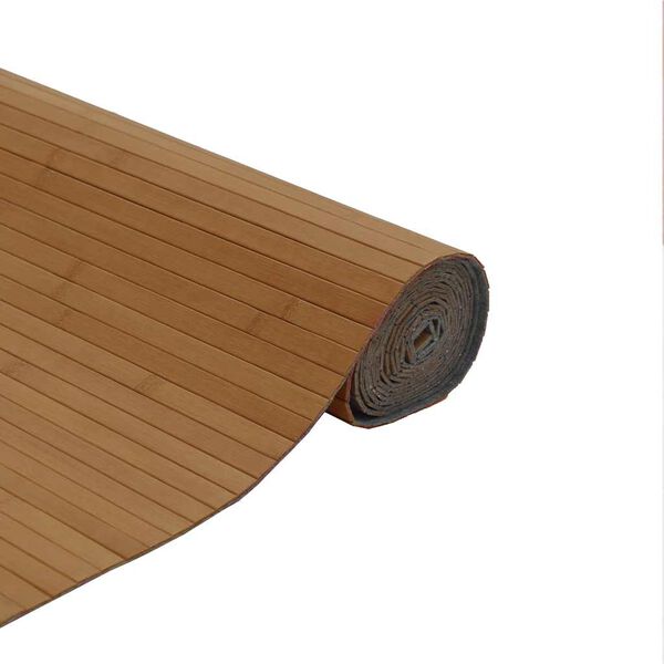 vidaXL Covor dreptunghiular, maro, 80x400 cm, bambus