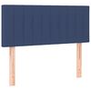 vidaXL Pat box spring cu saltea, albastru, 80x200 cm, textil