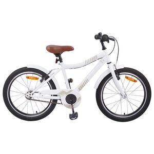 vidaXL Bicicletă pentru Copii 18 Inci pentru 5-7 ani alb