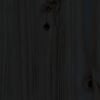 vidaXL Pat de zi, negru, 90x190 cm, lemn masiv de pin