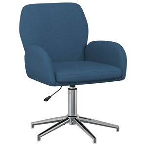 vidaXL Scaun de birou rotativ Țesătură 54 x 58 x 90 cm albastru