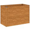 vidaXL Pat de grădină &icirc;nălțat 100x50x69 cm, oțel corten