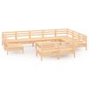 vidaXL Set mobilier de grădină, 11 piese, lemn masiv de pin