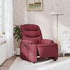 vidaXL Fotoliu rabatabil electric, roșu vin, material textil